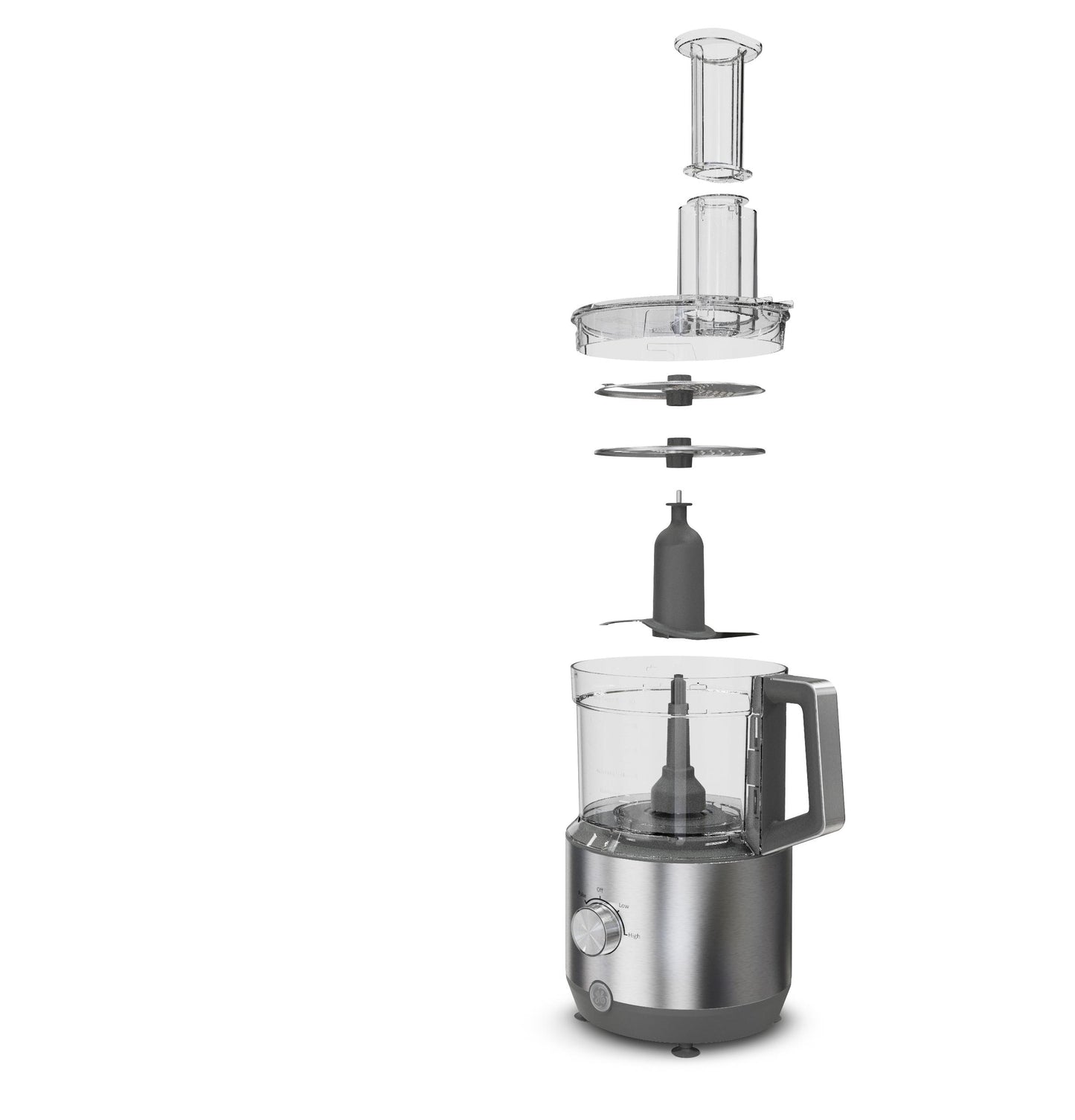G8P1AASSPSS GE 12-Cup Food Processor with Accessories