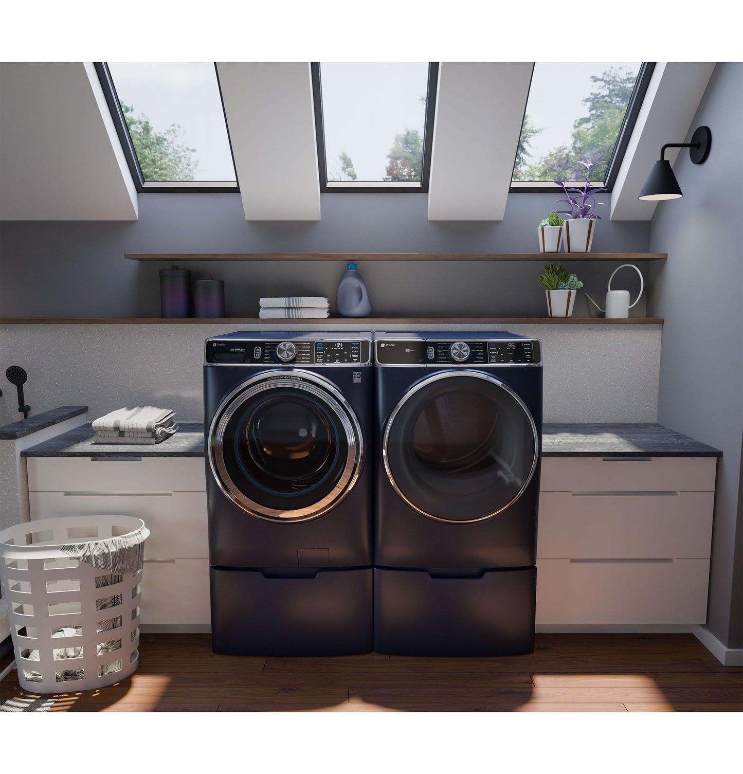 PFW870SPVRS GE Profile™ 5.3 cu. ft. Capacity Smart Front Load ENERGY STAR® Washer with UltraFresh™ Vent System+ with OdorBlock™