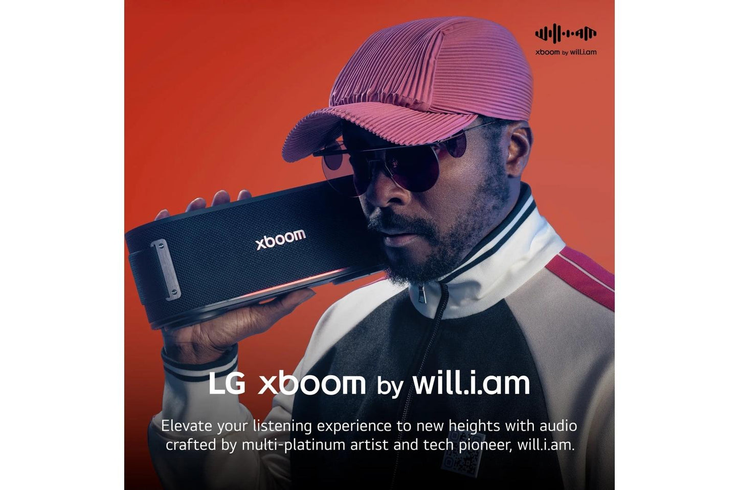 BOUNCEAUSALBK LG xboom Bounce  Bluetooth Speaker  xboom Signature Sound by will.i.am with Dual Passive Radiators