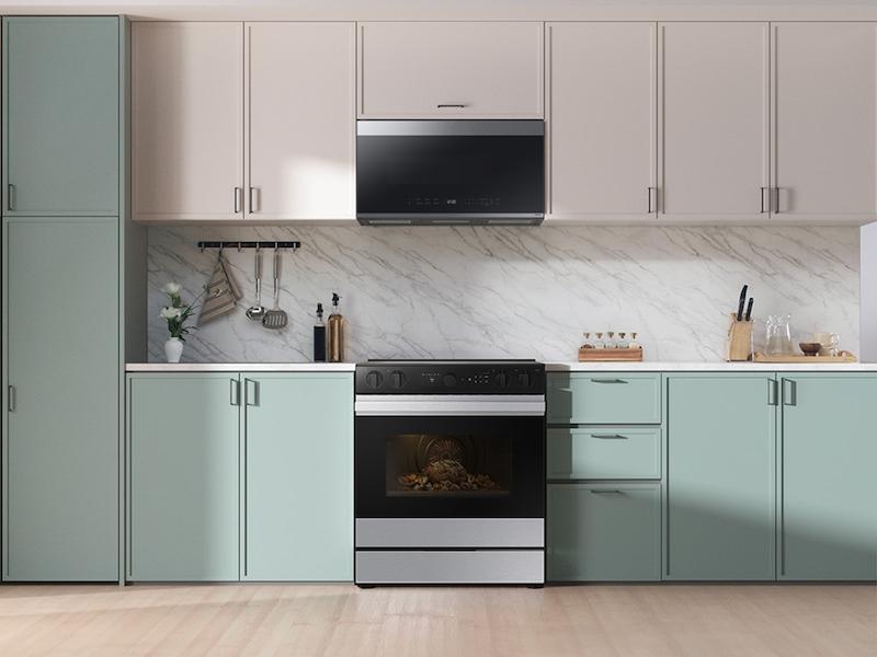 Samsung NSE6DG8502SR Bespoke 6.3 cu. ft. Smart Slide-In ENERGY STAR® Certified Electric Range with Air Fry in Stainless Steel