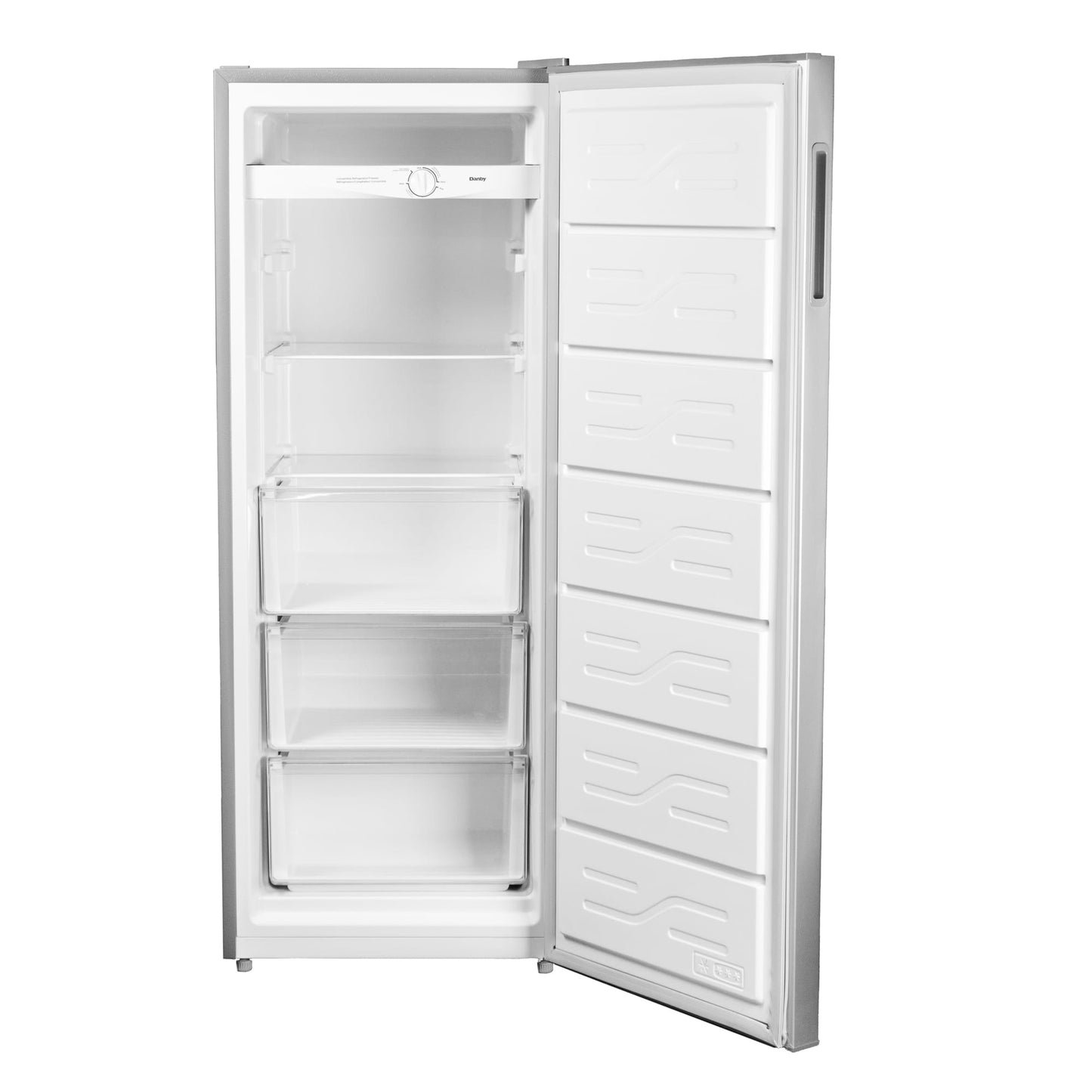 DUFM068A1SCDB Danby 6.8 cu. ft. Convertible Upright Freezer in Stainless Steel Look
