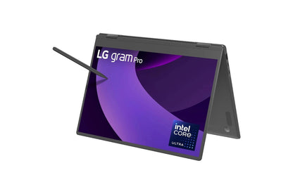 16T90TPKADB7U1 LG gram Pro 2-in-1 16 Inch, Thin and Lightweight Laptop, Windows 11 Home, Intel® Evo Edition - Intel® Core™ Ultra 7, 32GB RAM, 2TB (2x1TB) SSD, Black