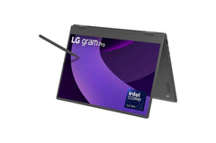 16T90TPKADB7U1 LG gram Pro 2-in-1 16 Inch, Thin and Lightweight Laptop, Windows 11 Home, Intel® Evo Edition - Intel® Core™ Ultra 7, 32GB RAM, 2TB (2x1TB) SSD, Black