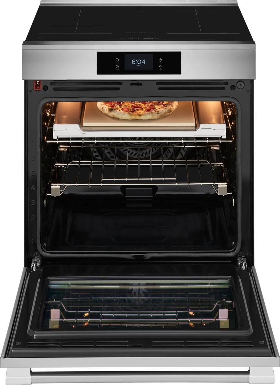 Frigidaire PCFI3085BF 30" Induction Range with Stone-Baked Pizza