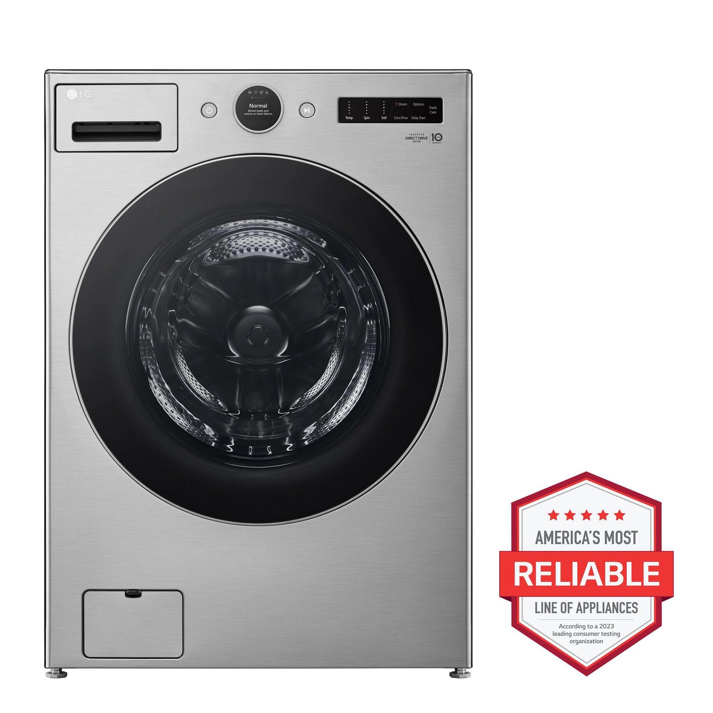 Lg WM5700HVA 4.5 cu. ft. Smart Front Load Washer with TurboWash® 360(degree), Built-In Intelligence and ezDispense®