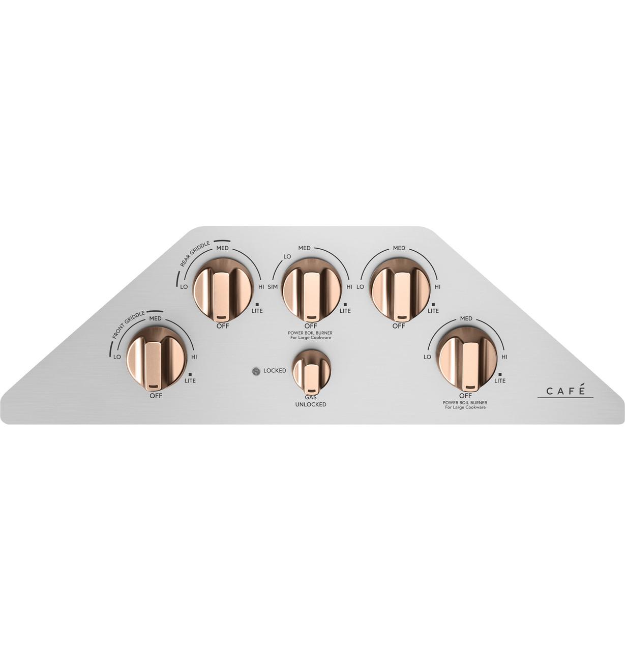 Cafe CGP95362MS1 CAF(EBACK)™ 36" Gas Cooktop
