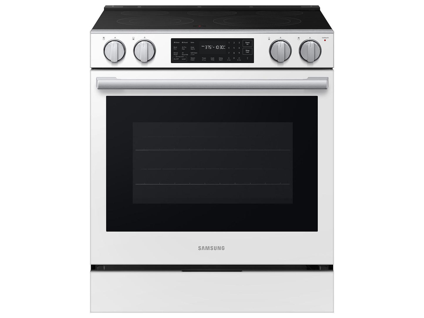 Samsung NSE80H63SW Bespoke Smart Slide-in Electric Range Pro Style Design  Air Fry Max  True Convection