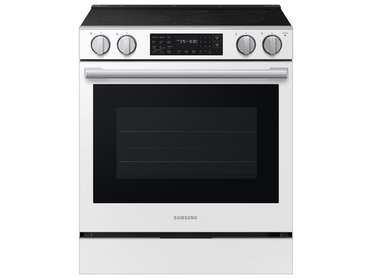 Samsung NSE80H63SW Bespoke Smart Slide-in Electric Range Pro Style Design  Air Fry Max  True Convection