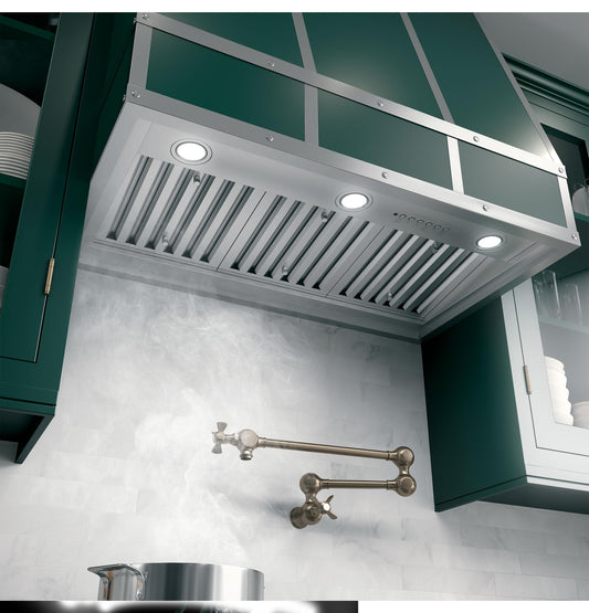 Cafe UVC9360SLSS 36" Smart Designer Custom Insert w/ Dimmable LED Lighting