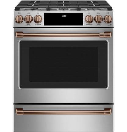 Cafe CXFCGHKPMCU CAF(EBACK)™ Front Control Gas Knobs and Handles - Brushed Copper