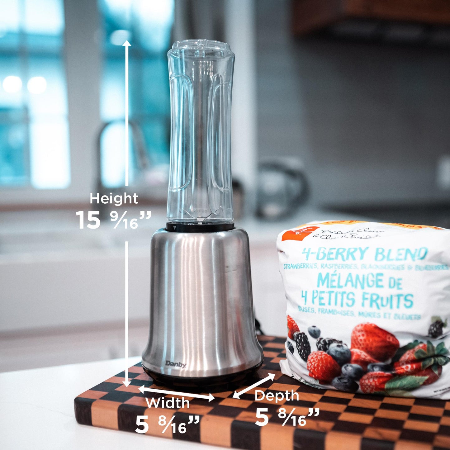 DBL25C1BSSDB Danby 600mL Smoothie Blender Specialty in Stainless Steel