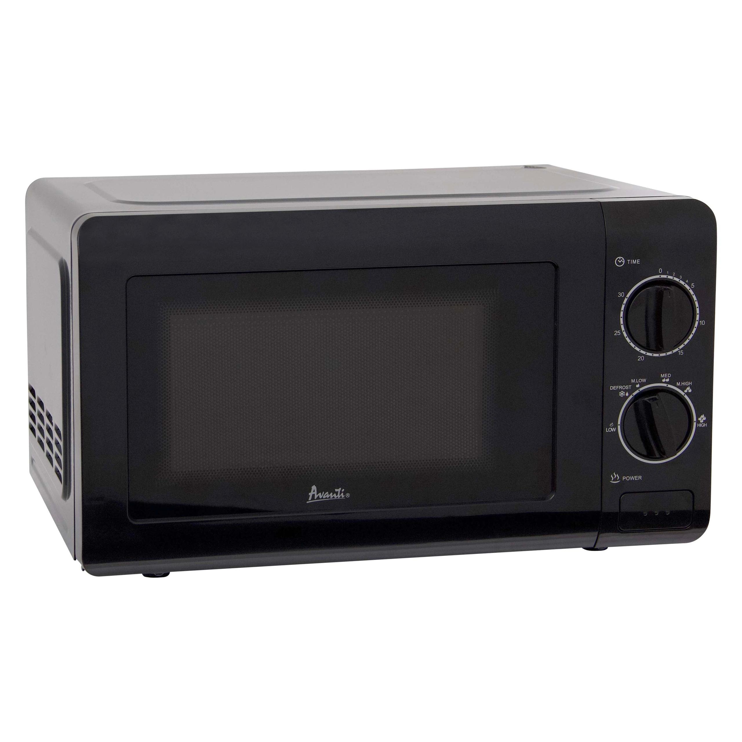 MM07V1B Avanti Microwave Oven with Mechanical Dials, 0.7 cu. ft. - Black / 0.7 cu. ft.