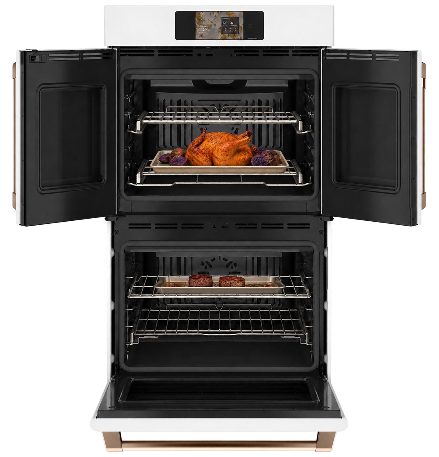 Cafe CTD90FP4ZW2 CAF(EBACK)™ Professional Series 30" Smart Built-In Convection French-Door Double Wall Oven