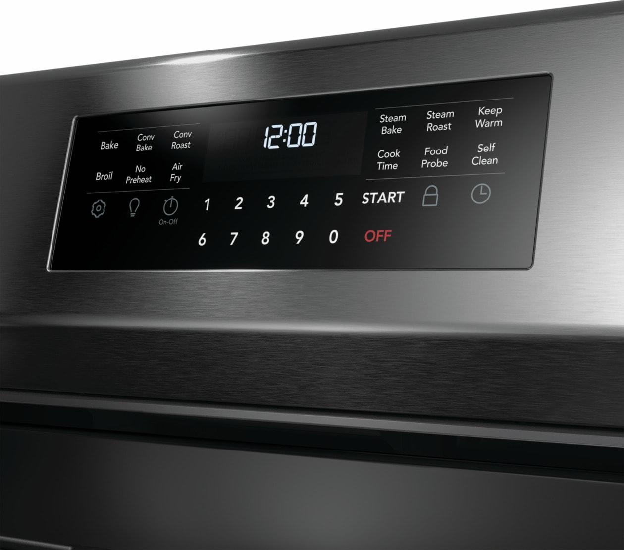 Frigidaire GCRG3060BD 30" Rear Control Gas Range with Total Convection