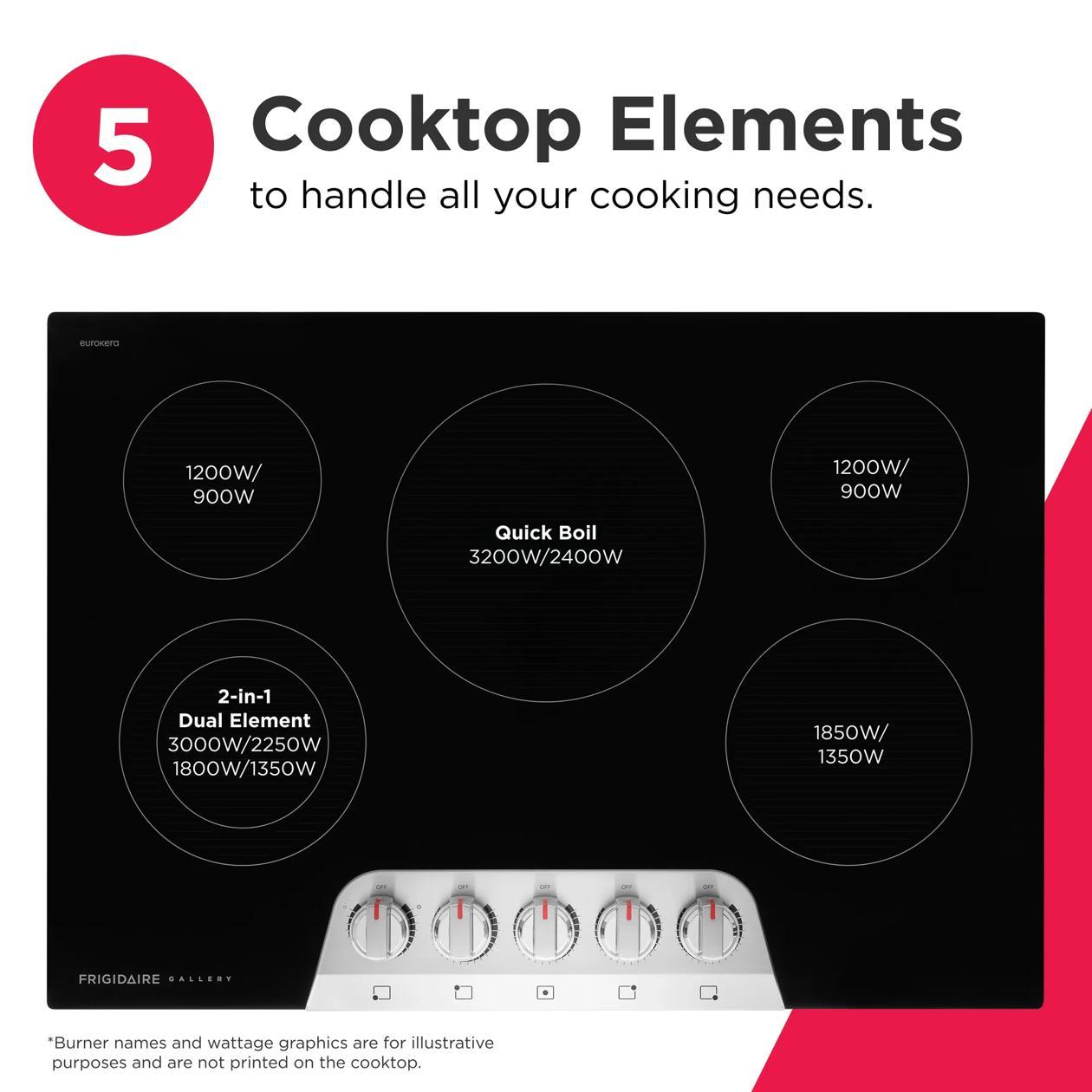 Frigidaire GCCE3070BS 30" Electric Cooktop