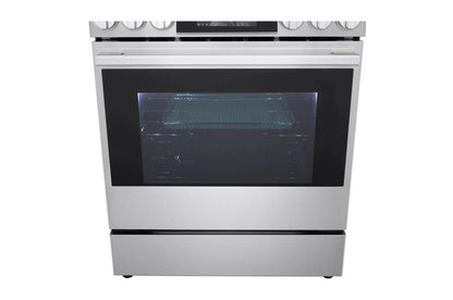 LSGU6339X LG SIGNATURE 6.3 cu. ft. Smart Gas Slide-In Range with Dynamic ProBake Convection®, Air Fry, Air Sous Vide, Pizza mode and AI Gourmet Camera