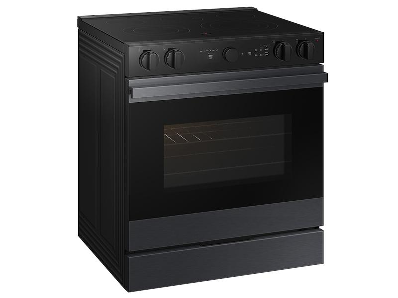 Samsung NSE6DG8500MT Bespoke 6.3 cu. ft. Smart Slide-In Electric Range with Air Sous Vide & Air Fry in Matte Black Steel