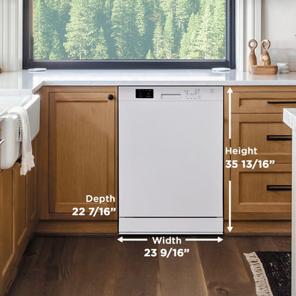 DDW2400EW Danby 24" Wide Built-in Dishwasher in White