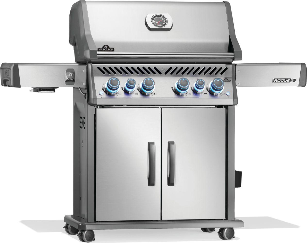 Napoleon Bbq RPS525RSIBNSS2 Rogue PRO-S 525 RSIB with Infrared Side and Rear Burner , Natural Gas, Stainless Steel