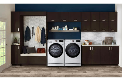 Lg DLHC4002W 7.8 cu. ft. Mega Capacity Smart Front Load Dryer with Dual Inverter HeatPump™ Technology and Inverter Direct Drive Motor System