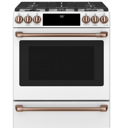 Cafe CXFCGHKPMCU CAF(EBACK)™ Front Control Gas Knobs and Handles - Brushed Copper