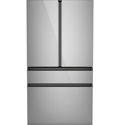 Cafe CJE23DM5WS5 CAF(EBACK)™ ENERGY STAR® 23.2 Cu. Ft. Smart Counter-Depth 4-Door French-Door Refrigerator in Platinum Glass With Dual-Dispense AutoFill Pitcher