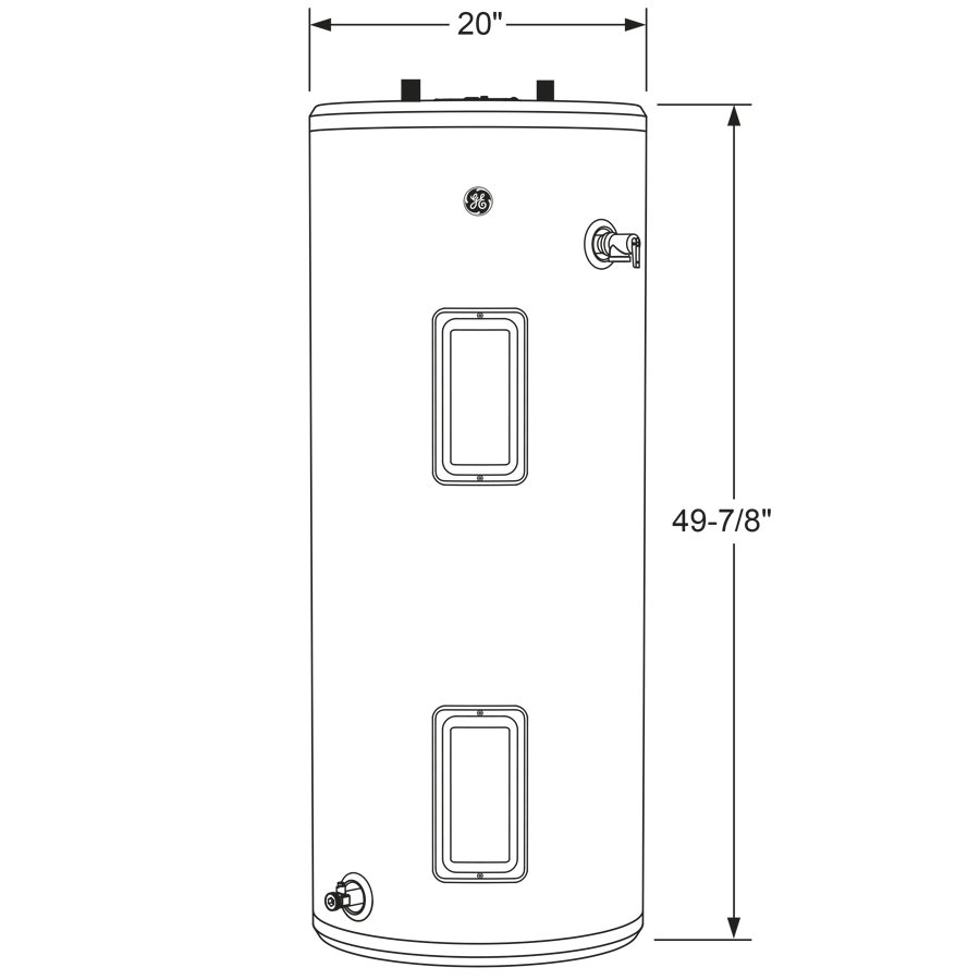 GE30T10BAM GE® 30 Gallon Tall Electric Water Heater