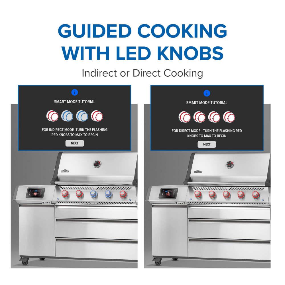 Napoleon Bbq PRO665VXRSIBNSS Prestige PRO 665 Elite with Smart Technology & Electric Smoker Box , Natural Gas, Stainless Steel