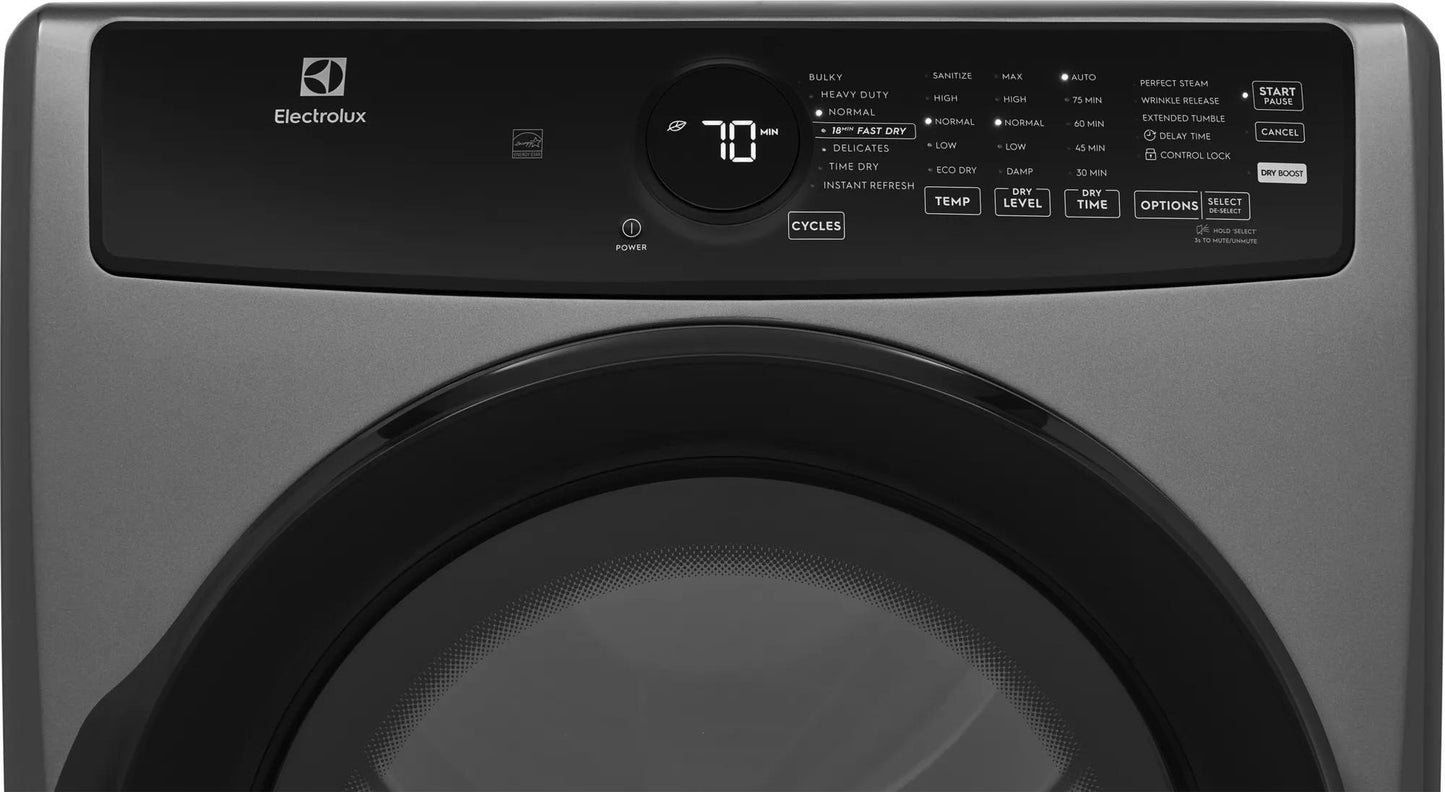 Electrolux ELFG7437AT Front Load Perfect Steam™ Gas Dryer with Instant Refresh - 8.0 Cu. Ft.