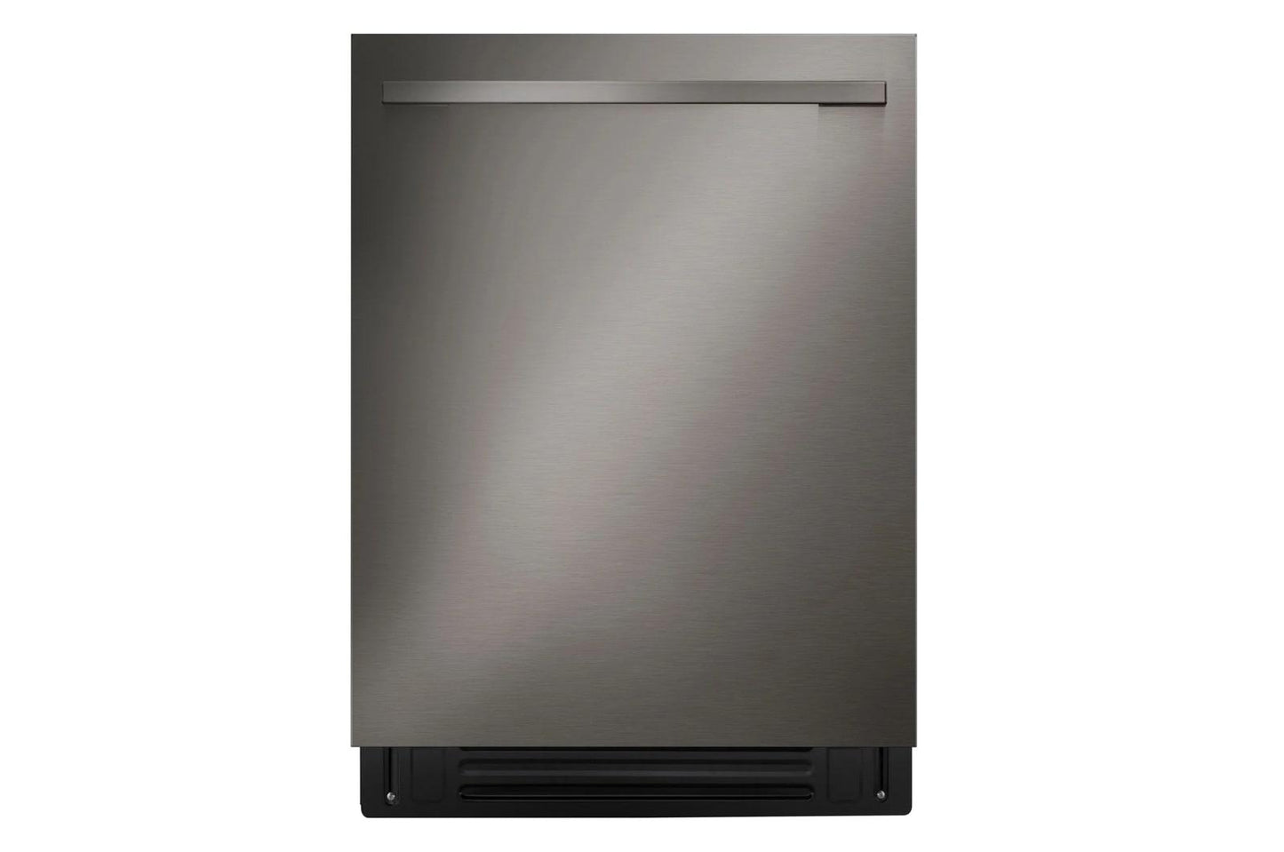 Lg LRMDS3006DLSGL6335ZLDNTM545D 30 cu. ft. Smart Refrigerator with Exterior Water Dispenser and Craft Ice™ with Slide-in Gas Range and FlushFit™ Top Control Dishwasher Kitchen Package in Black Stainless Steel