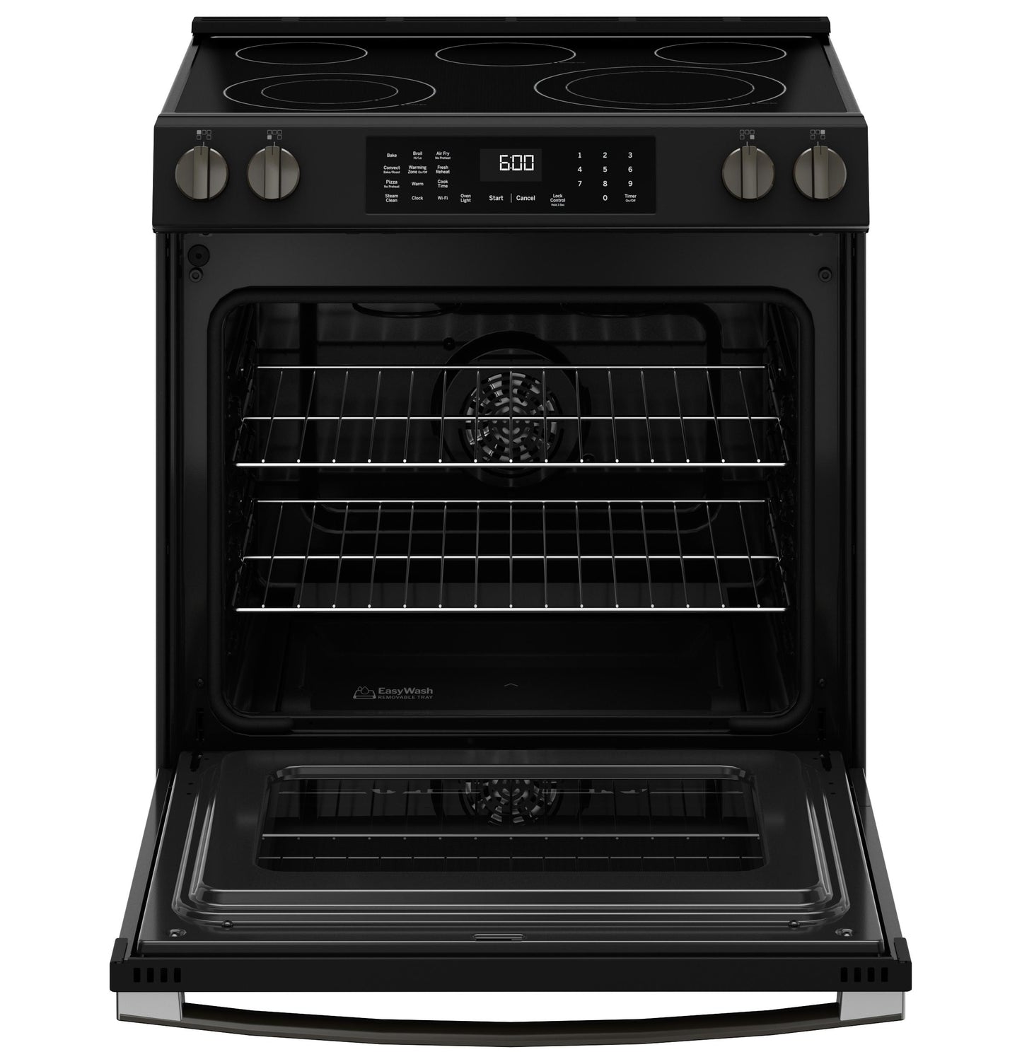 GRS600AVDS GE® ENERGY STAR® 30" Slide-In Electric Convection Range with No Preheat Air Fry and EasyWash™ Oven Tray