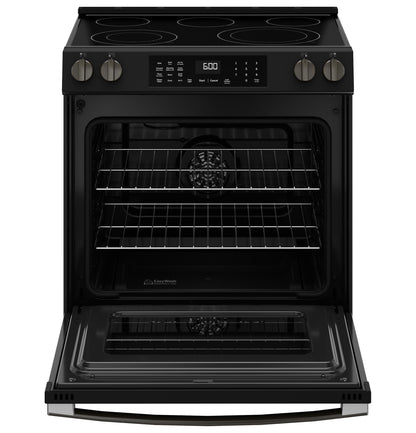 GRS600AVDS GE® ENERGY STAR® 30" Slide-In Electric Convection Range with No Preheat Air Fry and EasyWash™ Oven Tray