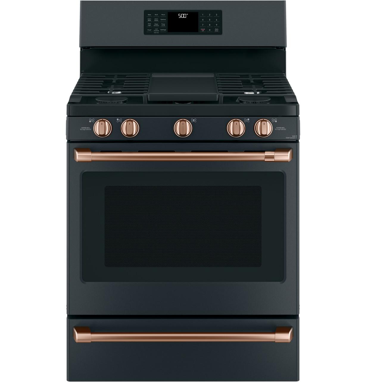 Cafe CXFSGHKPMCU CAF(EBACK)™ Freestanding Gas Knobs and Handles - Brushed Copper