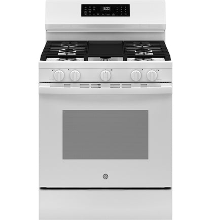 GGF600AVWW GE® 30" Free-Standing Gas Convection Range with No Preheat Air Fry and EasyWash™ Oven Tray