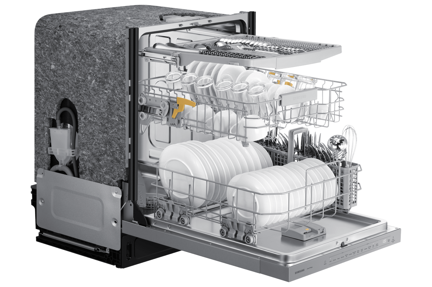 Samsung DW80CG5450SR Bespoke AI Dishwasher with StormWash+™ Autorelease™ Door  Wi-Fi  46dBA