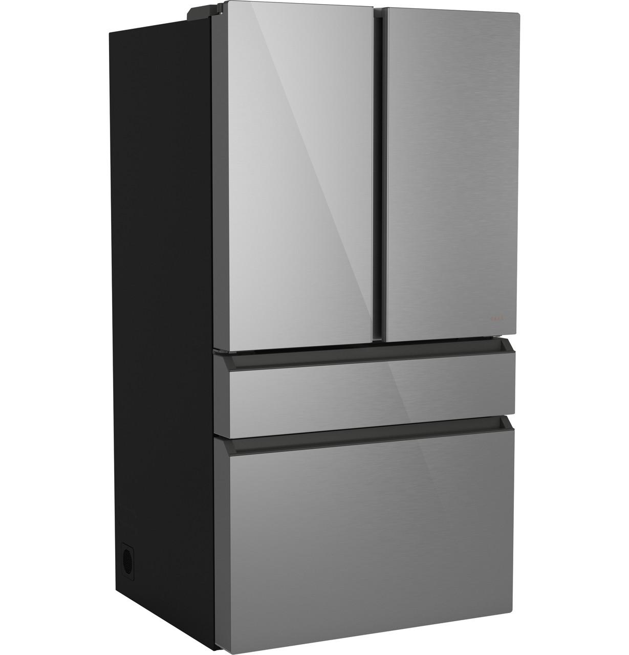 Cafe CGE29DM5TS5 CAF(EBACK)™ ENERGY STAR® 28.7 Cu. Ft. Smart 4-Door French-Door Refrigerator in Platinum Glass With Dual-Dispense AutoFill Pitcher