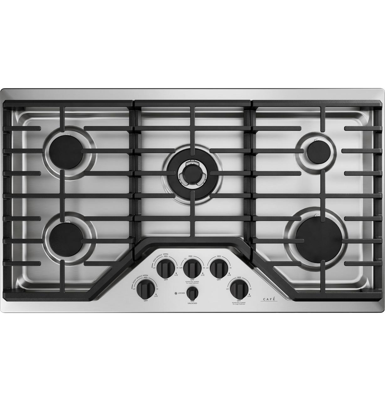 Cafe CGP95362MS1 CAF(EBACK)™ 36" Gas Cooktop