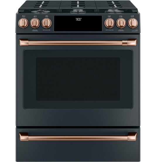 Cafe CXFCGHKPMCU CAF(EBACK)™ Front Control Gas Knobs and Handles - Brushed Copper