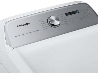 Samsung DVE54CG7150W 7.4 cu. ft. Smart Electric Dryer with Pet Care Dry and Steam Sanitize+ in White
