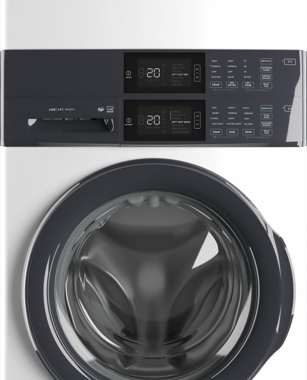 ELTG7300AW Electrolux Laundry Tower Single Unit Front Load 4.4 Cu. Ft. Washer & 8 Cu. Ft. Gas Dryer