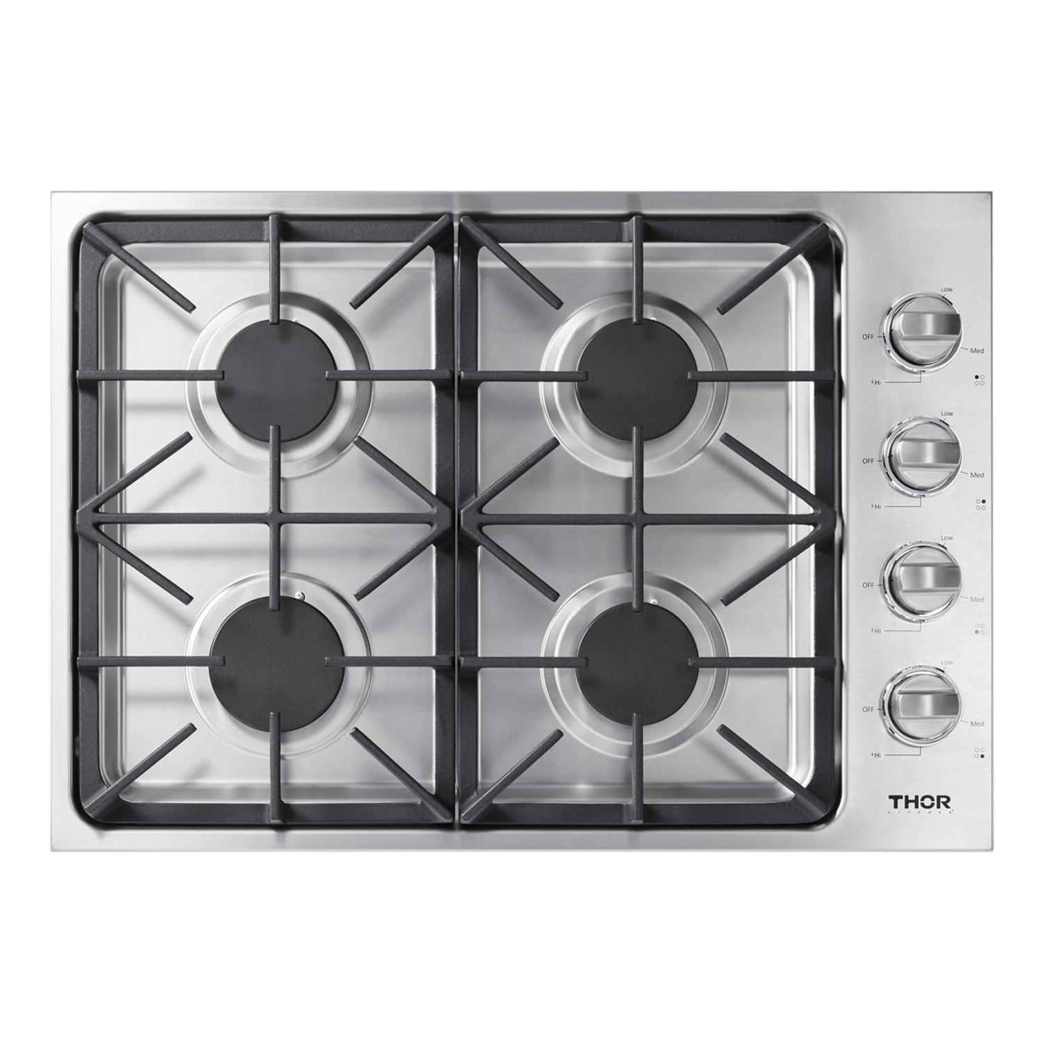 Thor Kitchen 30-inch Professional Drop-in Gas Cooktop - Model Tgc3001