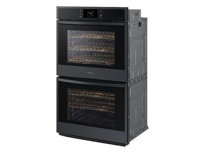 Samsung NV51CG600DMTAA 30" Double Wall Oven with Steam Cook in Matte Black Steel