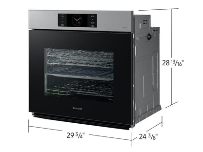 Samsung NV51CG700SSR Bespoke AI Single Wall Oven AI Home 7" LCD Display  AI Pro Cooking™  5.1 cu.ft.