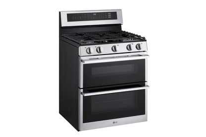 Lg LDGL6924Y 6.9 cu. ft. Smart Gas Double Oven Freestanding Range with ProBake Convection®, Air Fry & Air Sous Vide