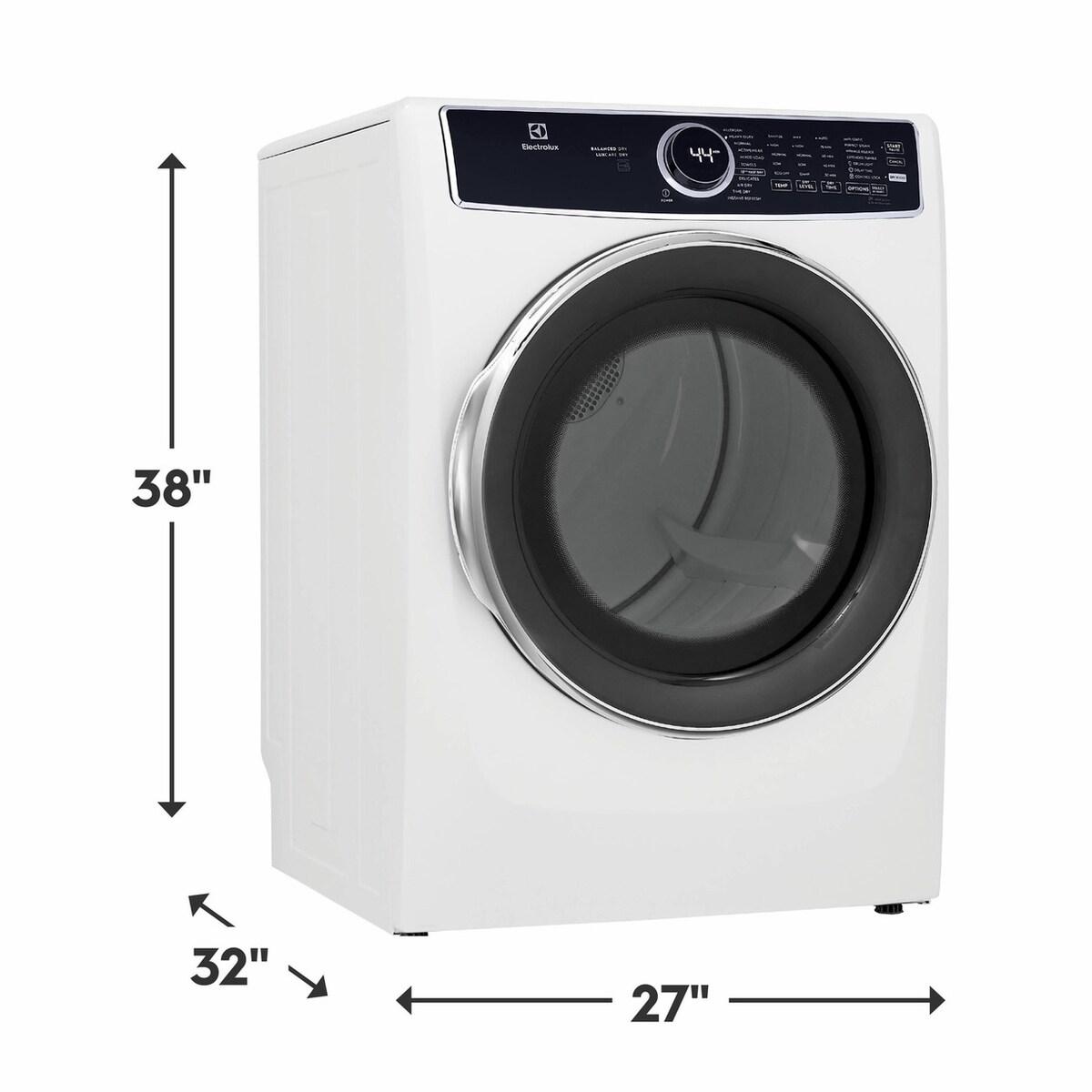 ELFE7537AW Electrolux Front Load Perfect Steam™ Electric Dryer with Predictive Dry™ and Instant Refresh - 8.0 Cu. Ft.