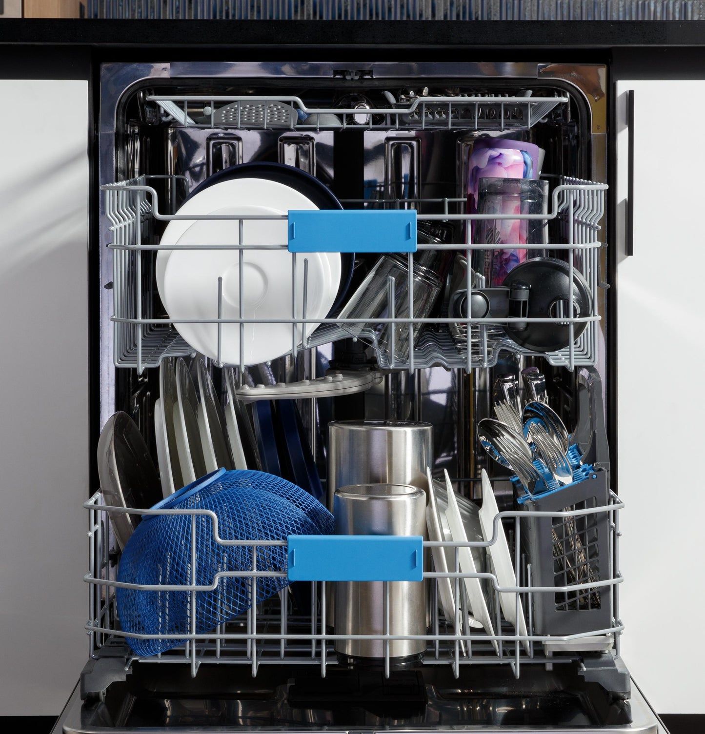 PDP715SYVFS GE Profile™ ENERGY STAR® Fingerprint Resistant Top Control Stainless Interior Dishwasher with Microban™ Antimicrobial Technology