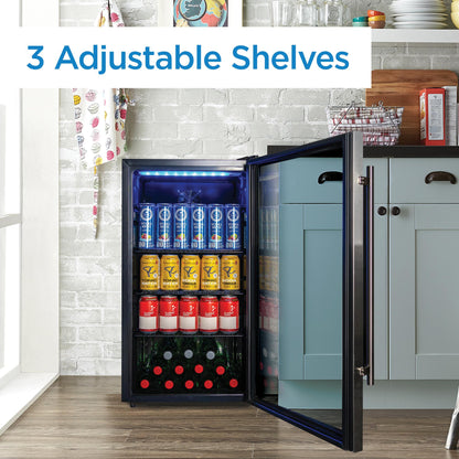 DBC117A2BSSDD6 Danby 3.1 cu. ft. Free-Standing Beverage Center in Stainless Steel