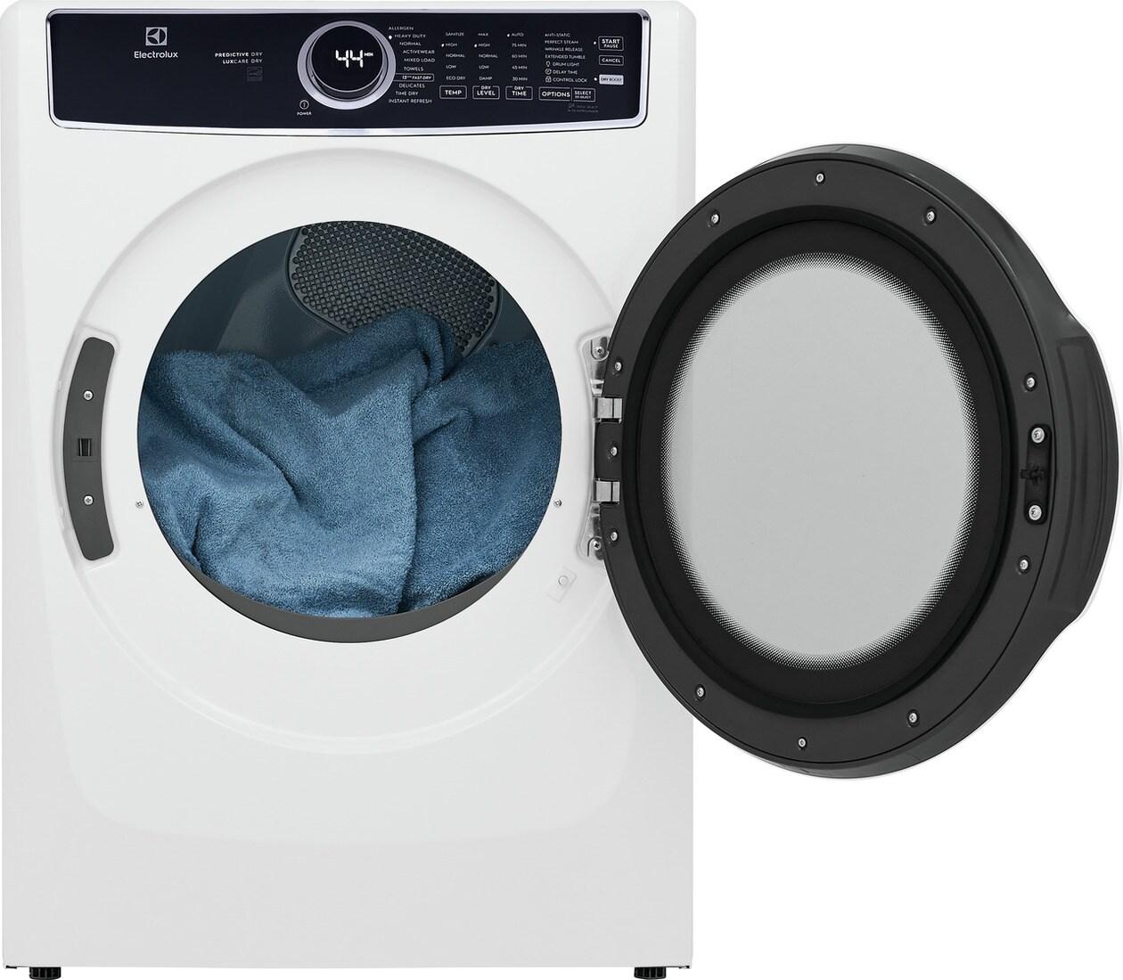 Electrolux ELFE7537AW Front Load Perfect Steam™ Electric Dryer with Predictive Dry™ and Instant Refresh - 8.0 Cu. Ft.