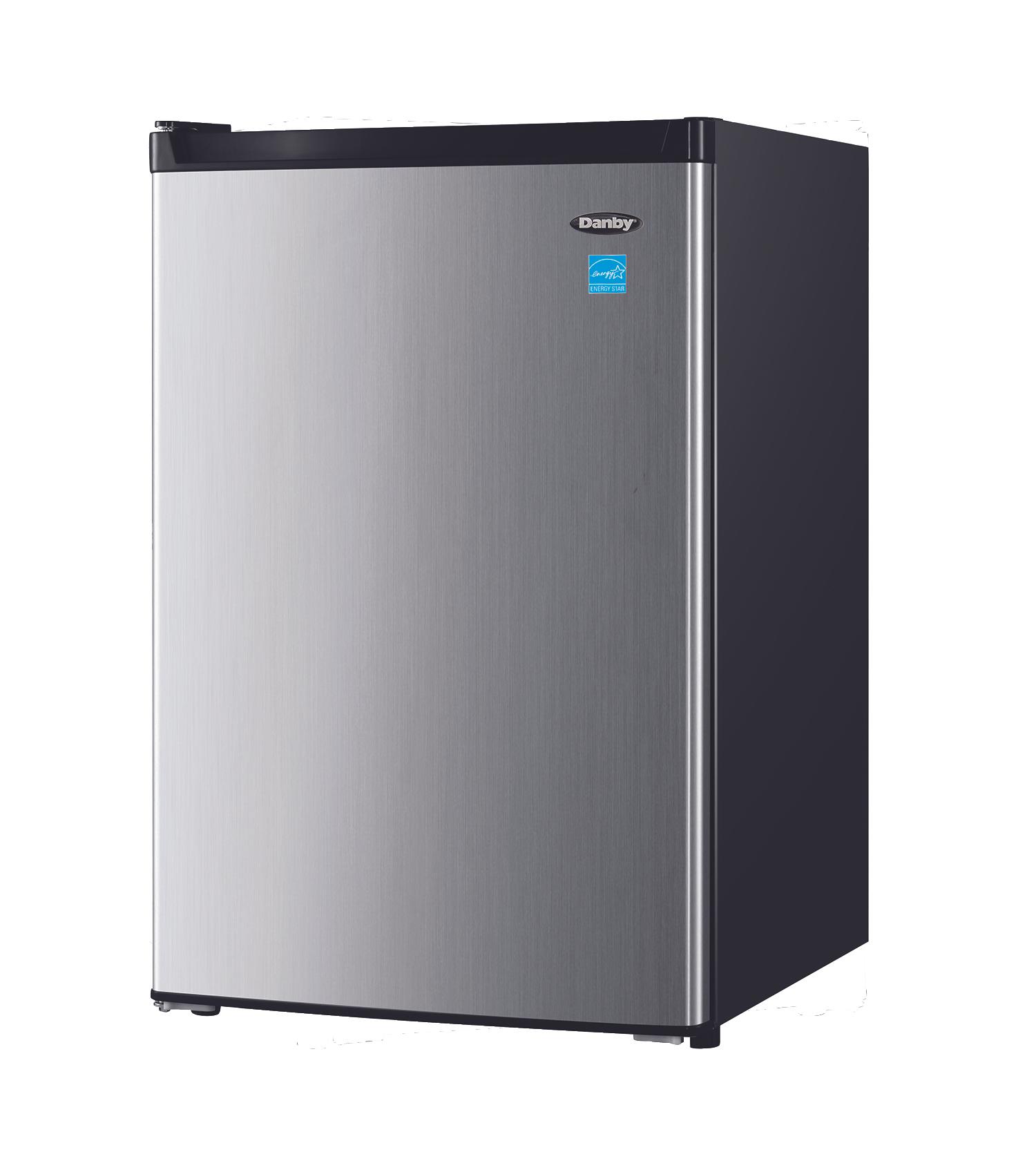 DCR045B1BSLDB Danby 4.5 cu. ft. Compact Fridge with True Freezer in Stainless Steel