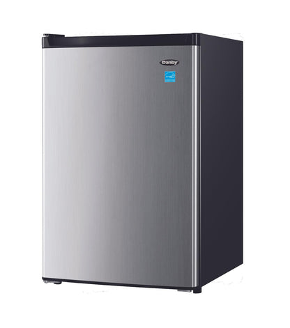 DCR045B1BSLDB Danby 4.5 cu. ft. Compact Fridge with True Freezer in Stainless Steel Look